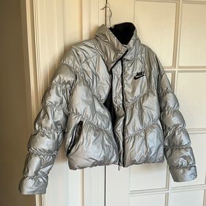 Nike Silver puffer jacket